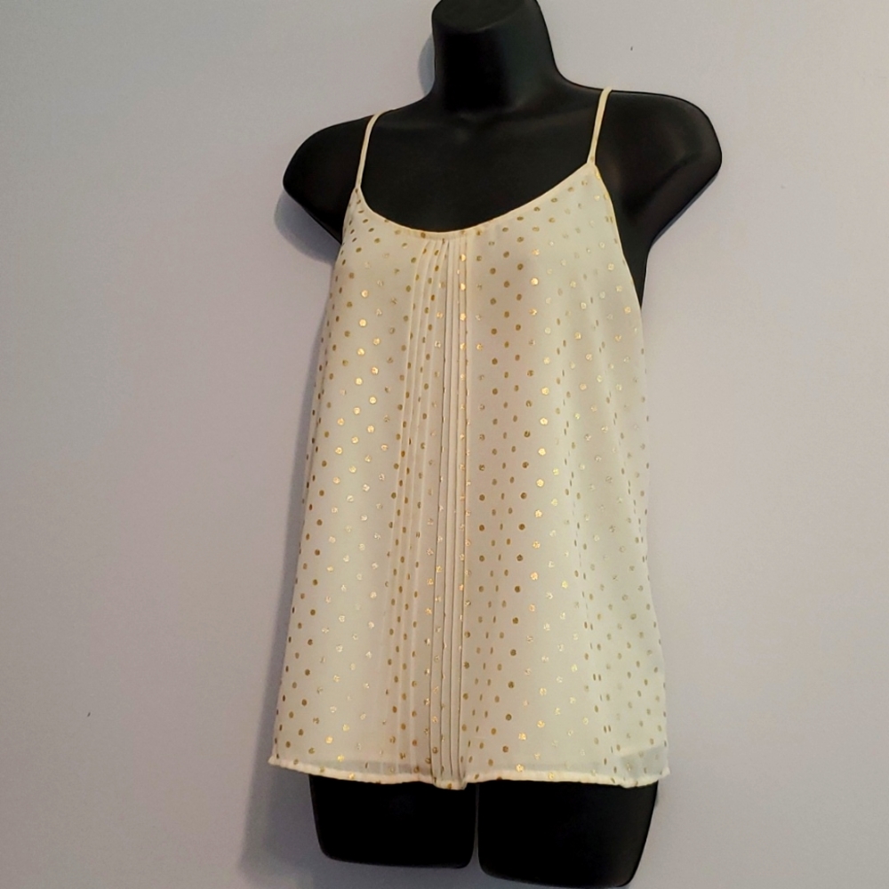 Gold polka dot cami